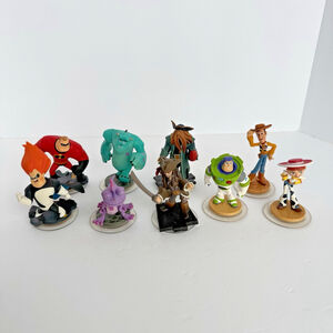 Disney Infinity Figures Lot of 9 Toy Story Pirates Monsters Inc Incredibles VGUC